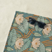 Serviette De Plage Water Lys Lily Art Nouveau Nature (En situation)