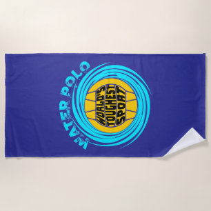 Serviette De Plage Water Polo Sport le plus dur au monde