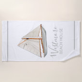 Serviette De Plage Waterboat Beach House (Devant)