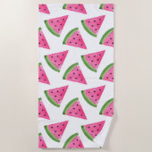 Serviette De Plage Watercolor Watermelon Motif (Devant)
