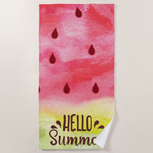 Serviette De Plage Watermelon Beach Towel (Devant)