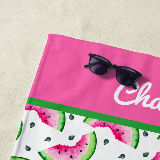 Serviette de plage Watermelon été (En situation)