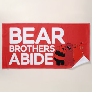 Serviette De Plage We Bare Bears - Les Frères Ours