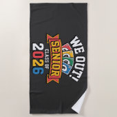 Serviette De Plage We Out Senior Class Of 2026 (Devant)