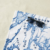 Serviette De Plage Week-end de Bachelorette personnalisé à Boothbay M (En situation)