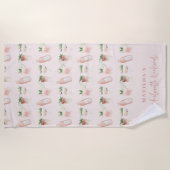 Serviette De Plage Week-end de bachelorette pour boissons modernes à  (Devant)