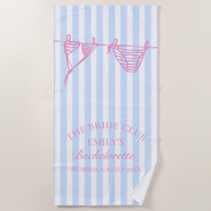 Serviette De Plage Week-end de célibataire en bord de mer avec bikini