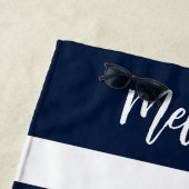 Serviette De Plage Week-end de célibataire en mer personnalisé (En situation)