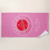 Serviette De Plage Week-end de Fiançailles de Mariage (Devant)