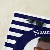 Serviette De Plage Week-end de garçon nautique drôle photo (En situation)