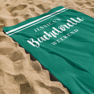 Serviette De Plage Week-end enterrement de vie de jeune fille minimal