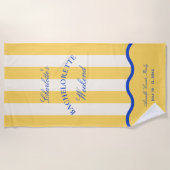 Serviette De Plage Week-end moderne de célibataire d'été (Devant)