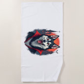 Serviette De Plage Werewolf Beagle Howl (Devant)