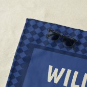 Serviette De Plage Werewolf Skeleton on a BMX Bike Personalized (En situation)