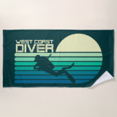 Serviette De Plage West Coast Diver SC (Devant)