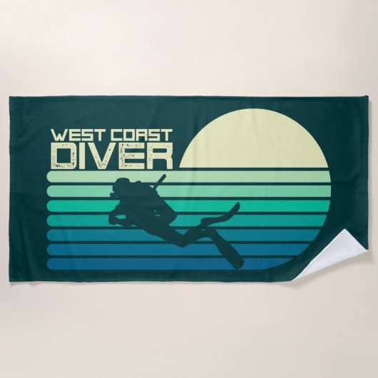 Serviette De Plage West Coast Diver SC (Devant)
