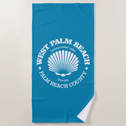 Serviette De Plage West Palm Beach (coquillage) (Devant)