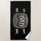 Serviette De Plage Western Cowboy DAD Fête des pères (Devant)