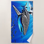 Serviette De Plage Whale Shark Majesty Design (Devant)