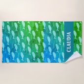 Serviette De Plage Whaley Cool Beach Towel - Custom Name Edition! (Devant)