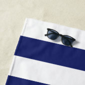 Serviette De Plage Wheel Monogrammed Boat Name de capitaine nautique (En situation)