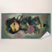 Serviette De Plage Whimsical Kawaii Fairy Tale Girl (Devant)