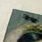 Serviette De Plage Whimsical Kawaii Fairy Tale Girl (En situation)