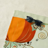 Serviette De Plage whimsical/sorcière/citrouille/chute (En situation)