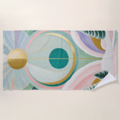 Serviette De Plage Whimsical Winter Dreamscape (Devant)