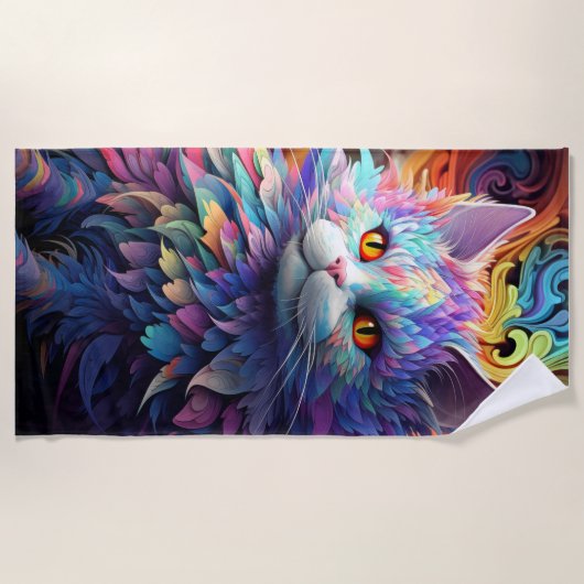 Serviette De Plage Whisker Wonder (Devant)