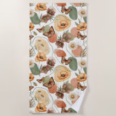 Serviette De Plage Whispers à papillons dans les tons de la Terre (Devant)