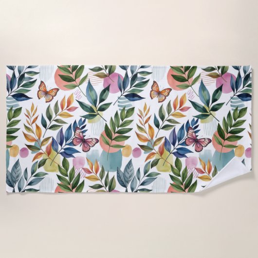 Serviette De Plage Whispers papillon (Devant)