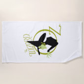 Serviette De Plage Wicked Witch™ L'Assistant Du Logo Oz™ (Devant)