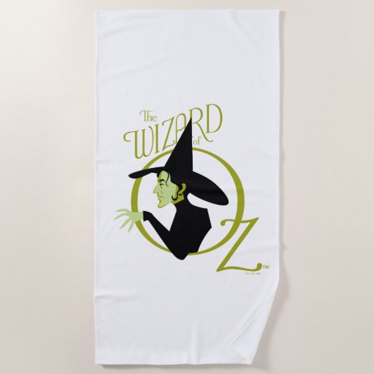 Serviette De Plage Wicked Witch™ L'Assistant Du Logo Oz™ (Devant)