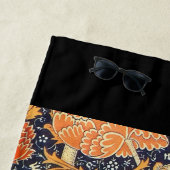 Serviette De Plage William Morris Cray Floral Art Nouveau Motif (En situation)