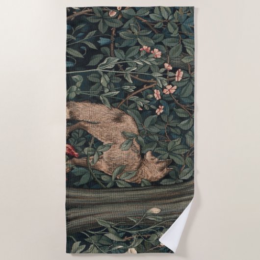Serviette De Plage William Morris Faune sauvage Fox (Devant)