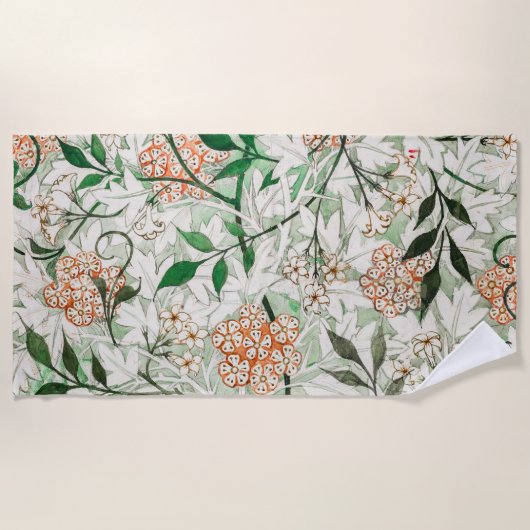 Serviette De Plage William Morris Jardin Fleur de Jasmin Classique (Devant)