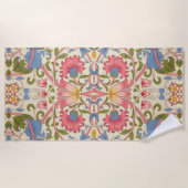 Serviette De Plage William Morris Lodden Spring Wallpaper Art (Devant)