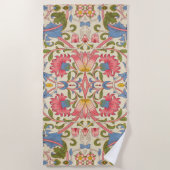 Serviette De Plage William Morris Lodden Spring Wallpaper Art (Devant)