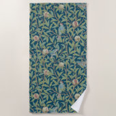Serviette De Plage William Morris "Oiseau et Grenade" (Devant)