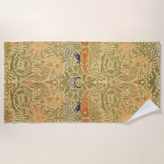 Serviette De Plage William Morris Peacock & Dragon Arts & Artisanat (Devant)