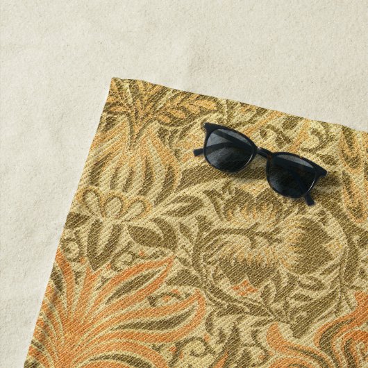 Serviette De Plage William Morris Peacock & Dragon Arts & Artisanat (En situation)