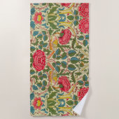 Serviette De Plage William Morris Rose Floral Chintz rose (Devant)