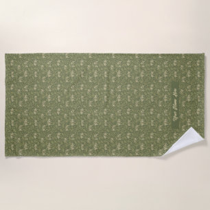 Serviette De Plage William Morris Vintage Honeysuckle Garden