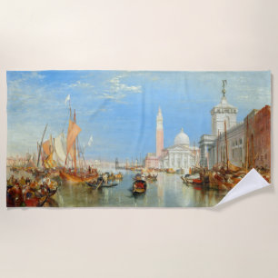 Serviette De Plage William Turner - Venise, le Dogana et San Giorgio