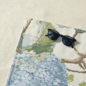 Serviette De Plage Willow Little Magnolia Wallpaper Floral Coastal  (En situation)