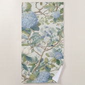 Serviette De Plage Willow Little Magnolia Wallpaper Floral Coastal  (Devant)