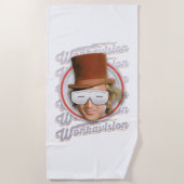 Serviette De Plage Willy Wonka dans les lunettes de Wonkavision (Devant)