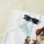 Serviette De Plage Winter Penguin Firefighter Ping Pong Paddle (En situation)
