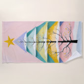 Serviette De Plage Winter's Pastel Glow (Devant)